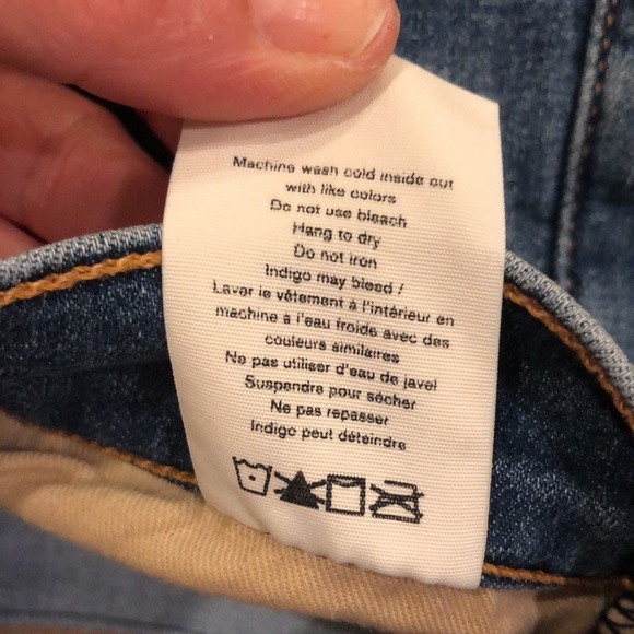 RAG & Bone Ankle Skinny Raw Hem Mid Rise Lighter Blue Denim Size 31 Soft Jeans - Picture 16 of 16